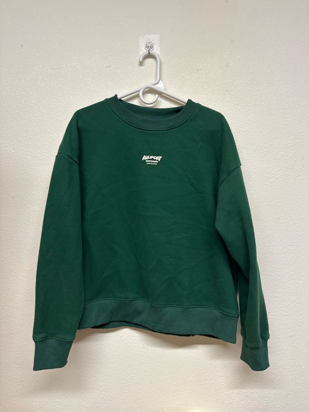 Allsport Women's Forest Green Crewneck Sweatshirt